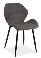 Jídelní čalouněná židle HULK šedá/černá