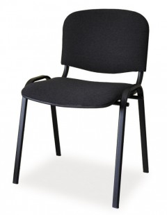 Čalouněná židle ISO černá/černá