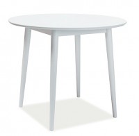 Jídelní stůl kulatý LARSON 90x90 cm bílá