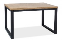 Jídelní stůl LORAS II 120x80 dýha dub/černá