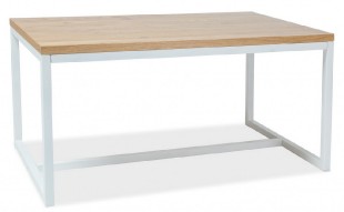 Jídelní stůl LORAS A 120x80 dýha dub/bílá