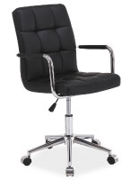 Kancelářská židle ELZA černá ekokůže