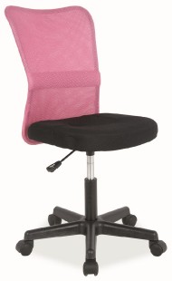 Kancelářská židle Q-121 černá/růžová