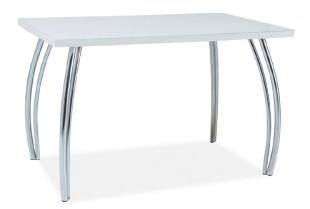 Jídelní stůl SK-2 120x68 bílý lesk