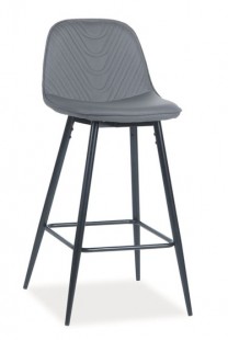 Barová čalouněná židle TEO H-1 šedá