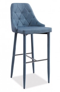 Barová čalouněná židle TRIX H-1 denim
