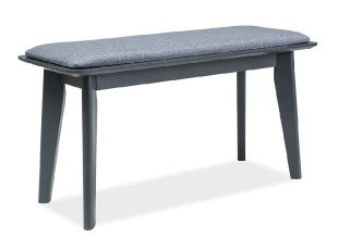Čalouněná lavice VITRO šedá/grafit