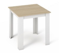 Jídelní stůl MANGA 80x80 sonoma/bílá
