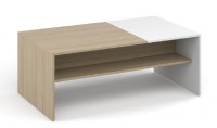 Konferenční stolek BELT sonoma/bílá