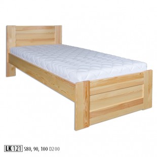 Dřevěná postel 100x200 LK121
