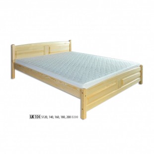 Dřevěná postel 120x200 LK104 - moření dub