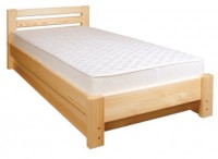 Dřevěná postel s úložným prostorem 90x200 LK139