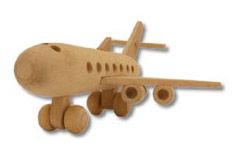 Dřevěná hračka letadlo AD109