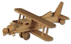 Dřevěná hračka letadlo AD113