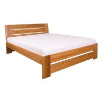 Dřevěná postel LK292 200x200, dub masiv