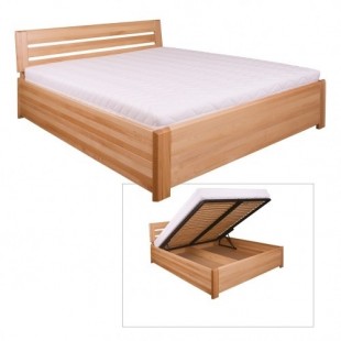 Dřevěná postel 180x200 buk LK196