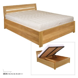 Dřevěná postel 160x200 lk296 masivní dub