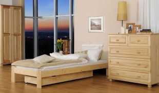 Dřevěná postel Ada 90x200 + rošt ZDARMA