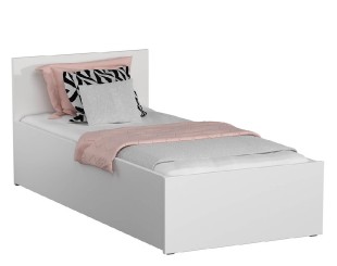 Dřevěná postel DM1 bílá, 90x200 + rošt ZDARMA