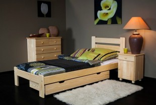 Dřevěná postel Eliza 90x200 + rošt ZDARMA