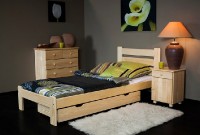 Dřevěná postel Eliza 90x200 + rošt ZDARMA