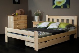 Dřevěná postel Greta 140x200 + rošt ZDARMA