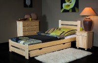 Dřevěná postel Kati 90x200 + rošt ZDARMA
