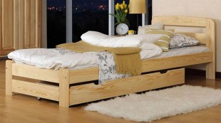 Dřevěná postel Lidia 90x200 + rošt ZDARMA