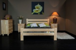 Dřevěná postel Neli 160x200 + rošt ZDARMA