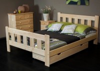 Dřevěná postel Pati 140x200 + rošt ZDARMA