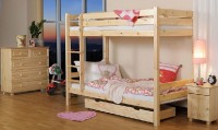 Dřevěná postel Patrová 90x200 + rošty ZDARMA