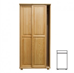 Šatní skříň z masivu 2D nr6 s80 posuvné dveře