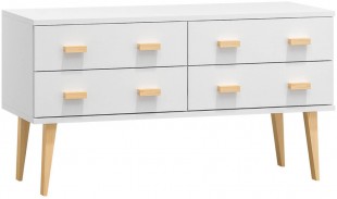 Komoda NR2 Venuci 2S - v58 x š79 x h42, bílá