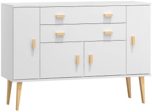 Komoda NR5 Venuci 2S - v92 x š135 x h42, bílá