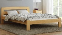 Dřevěná postel Sara 140x200 + rošt ZDARMA - borovice