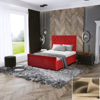 *akce* Manželská postel Milano + rošt, 180x200 cm, bez matrace barva: Kingston 11