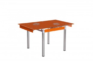 Jídelní stůl GD-082 rozkládací oranžový 1456