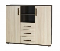 Komoda Ingrid R9 jasan tmavý/světlý