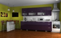Kuchyňská linka Saleri RLG 260 fialový lesk 4206
