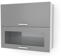 Kuchyňská skříňka Natanya KL1001D1W červený lesk