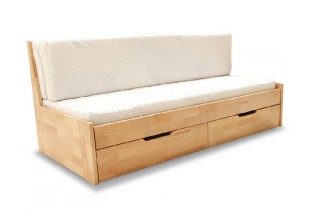Dřevěná rozkládací postel Duette A buk 5211