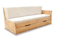 Dřevěná rozkládací postel Duette B buk 5214