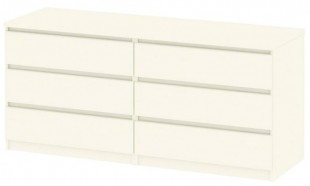 Komoda Simplicity 296 woodgrain bílá