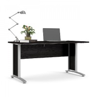 Psací stůl Office 80400/71 černá/silver grey 6815