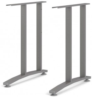 Ukončovací nohy stolu Office 437 silver grey