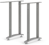 Rohové nohy stolu Office 438 silver grey
