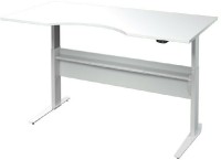 Výškově nastavitený psací stůl Office 80400/320 bílá/bílá