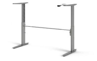 Výškově nastavitelné nohy stolu Office 448 silver grey