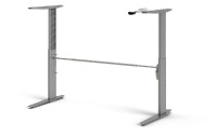 Výškově nastavitelné nohy stolu Office 448 silver grey