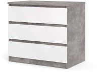 Komoda Simplicity 235 beton/bílý lesk